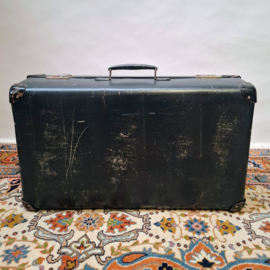 Vintage Blauwe Koffer  65 cm