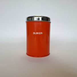 Emaille Suiker Voorraadblik - Oranje