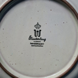 Vintage Winterling Bord Ø 19,5 cm - Ontbijtbord - Bloemen en Hartjes