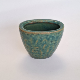 Bloempot Groen Ovaal - 16,5 x 9,5 x H 14,5 cm
