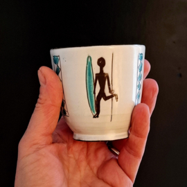 Vintage Bloempotje of Vaasje van Keramiek