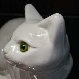Poezenbeeldje - 2 Stuks - Poes / Kat met Groene Ogen