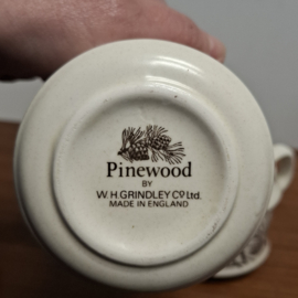 Roomset - Suikerpot en Melkkannetje - Grindley Pinewood