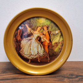 Vintage Rond Blikje - Blik / Opbergen