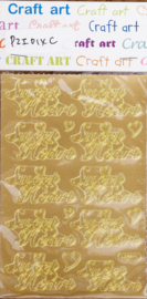 Stickers Craft Art - Goud - 12 x