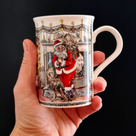 Kerstmok – Beker – Kerstman - Fine bone China