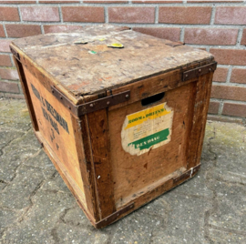 Vintage houten kist Vroom & Dreesmann Den Haag