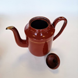 Emaille Theepot - Decoratie
