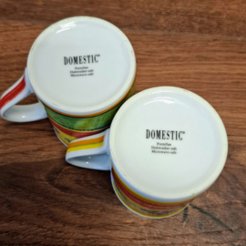 Mokken - 2 x Vrolijk gekleurde mok