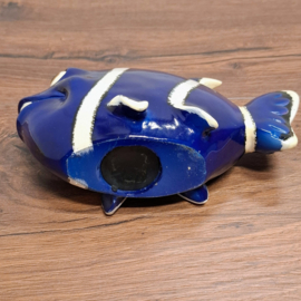 Vis Spaarpot Blauw / Wit