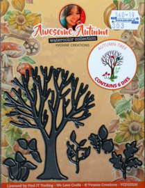 Cutting Die - Snijmal - Yvonne Creations - Awesome Autumn - Autumn Tree
