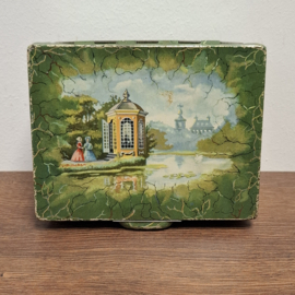 Blik - Theeblik - Groen - Douwe Egberts / Pickwick