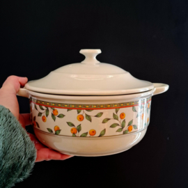 Art Design Koffietijd Dekschaal - Sinaasappelmotief