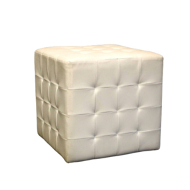Witte Poef