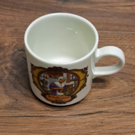 Villeroy en Boch - Beker / Mok - Douwe Egberts - de Koffie wordt gezet