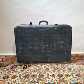 Vintage Blauwe Koffer 75 cm