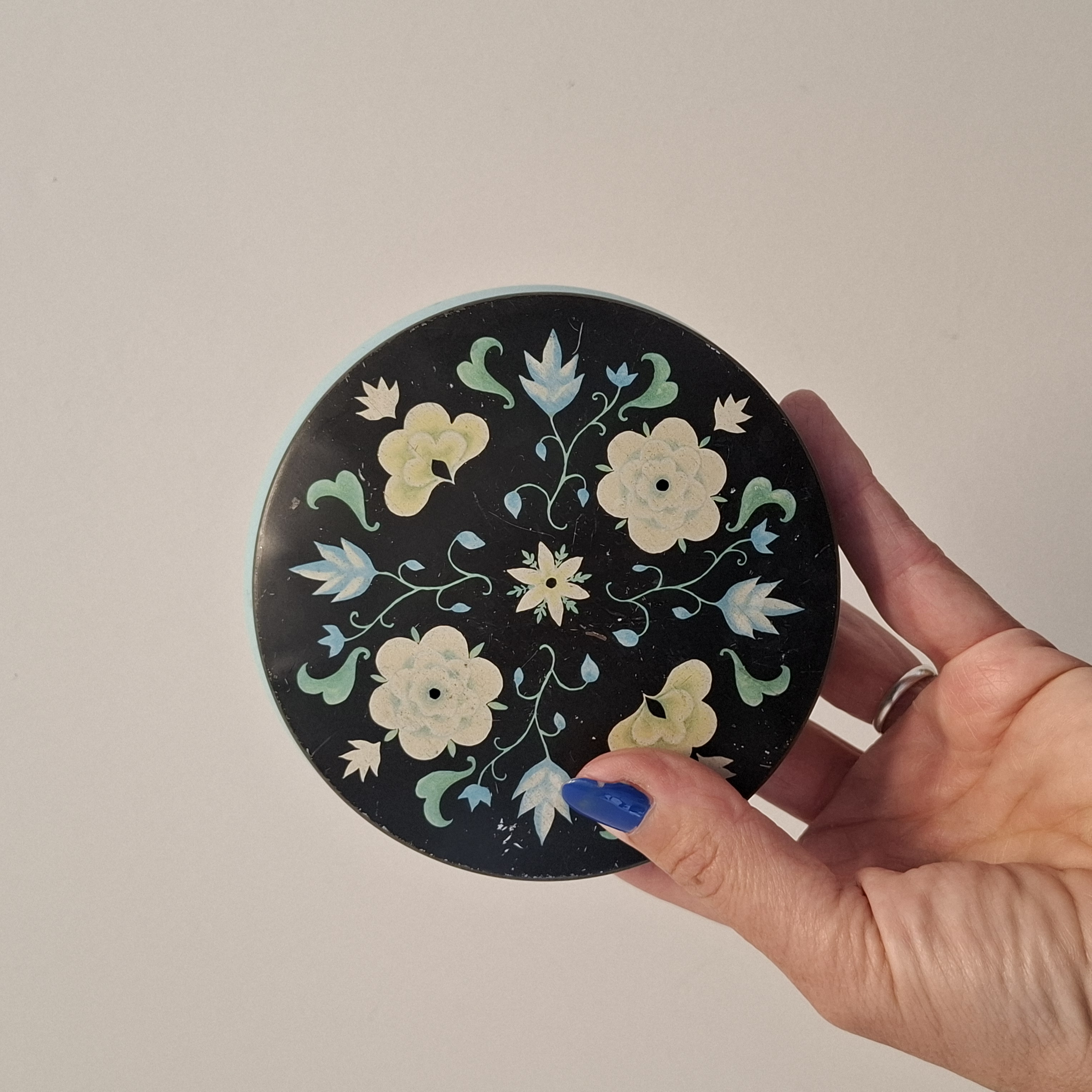 Bloemen / Blauw Blik - Blikje