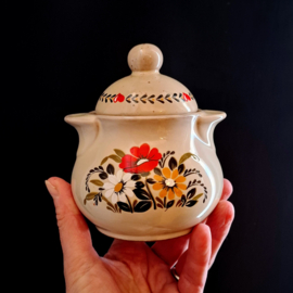 Vintage Winterling Suikerpot en melkkan - Bloemen en Hartjes - German Country