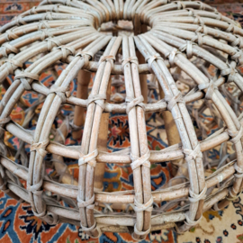 Vintage Rotan Poef
