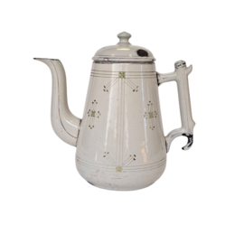 Emaille Theepot - Chris van der Hoeff ? - Art Deco