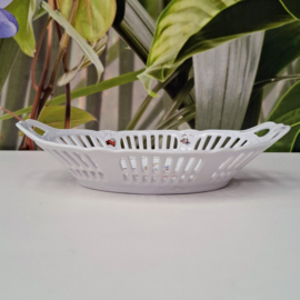 Vintage opengewerkt schaaltje - Bloemen