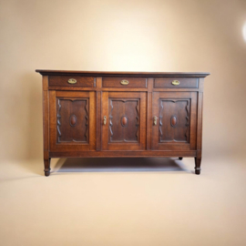 Eiken Dressoir in Louis XV-Stijl
