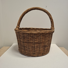 Rieten Mand - Hengselmand - Boodschappenmand - Traktatie