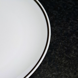 Mosa Maastricht Ontbijt Bord Ø 21,5 cm  - Zilver Randje