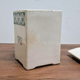 Antieke SAGO Opberg pot - Voorraad pot / Container