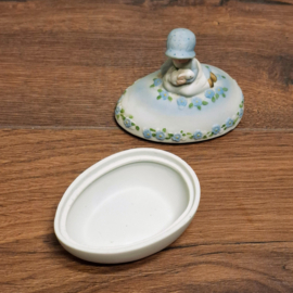 Vintage Opberg Ei - Holly Hobbie Pasen-thema - Snuisterijendoosje