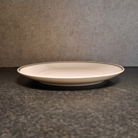 Mosa Maastricht Ontbijt Bord Ø 21,5 cm  - Zilver Randje