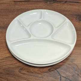 Porseleinen Fondueborden 2 stuks - Wit