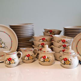 Vintage Winterling Kom / Schaal  Ø 19,5 cm - Bloemen en Hartjes