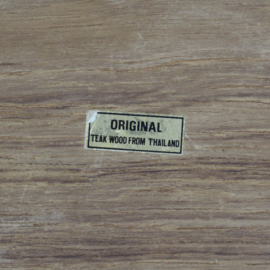 Vintage Snackset van Teak Hout - Thailand