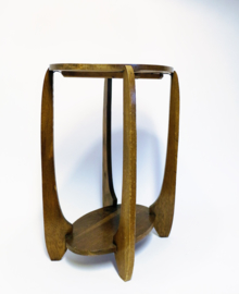 Bijzettafel - Amsterdamse School  - Eikenhout - Ovaal