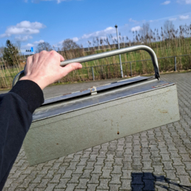 Vintage Industriële Gereeedschapskist Klein - Grijs