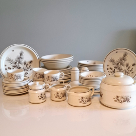 Vintage Pinewood Dinerbord - W.H. Grindley Ø 25 cm