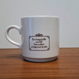Villeroy en Boch - Beker / Mok - Douwe Egberts - de Koffie wordt geserveerd