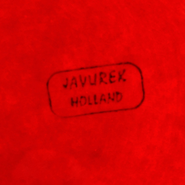 Vintage Fondueborden 2 stuks - Bordeaux Rood - Javurek Holland