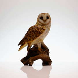 Uil op Stam van Polystone H 35 cm
