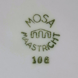 Mosa Maastricht Lepelvaasje – Zilver Randje - Ø 8 cm