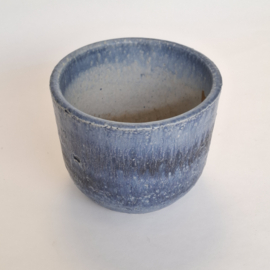 Bloempot Blauw - Aardewerk - Ø 15 x H 12,5 cm