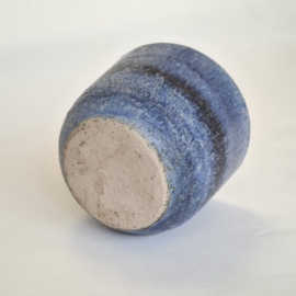 Bloempot Blauw - Aardewerk - Ø 15 x H 12,5 cm