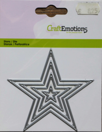 Cutting Die - Snijmal - Craft Emotions - Edges 5 pointed Star