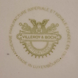 Cakeschaal / Serveerschaal - Villeroy & Boch Burgherdragt - Groen Logo - Walcheren 1860
