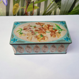 Vintage Blik - Koektrommel - Bloemen
