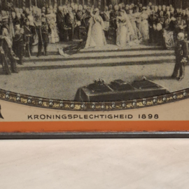 Koektrommel / Koekblik Koningshuis - Jubileum Blik - 1898 – 1938