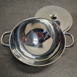 RVS Pan met Deksel - Dekschaal