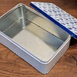 Koektrommel / Blik - Blauw / Wit - Holland