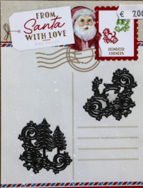 Cutting Die - Snijmal - Amy Design - From Santa with Love - Reindeer Corners